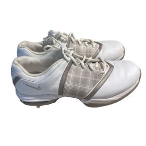 Nike Air Embellish White Golf Shoes gray white Oxford Women's size 7